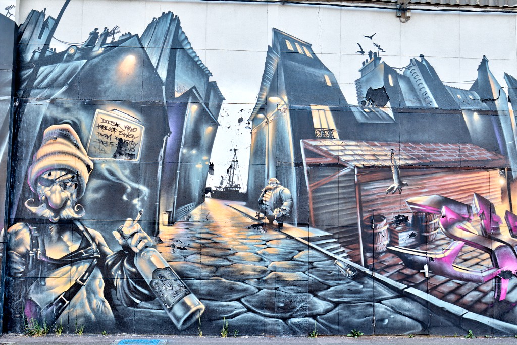 graffiti rouen frankrijk france art kunst kunstwerk mural murals straatkunst hdr urbex